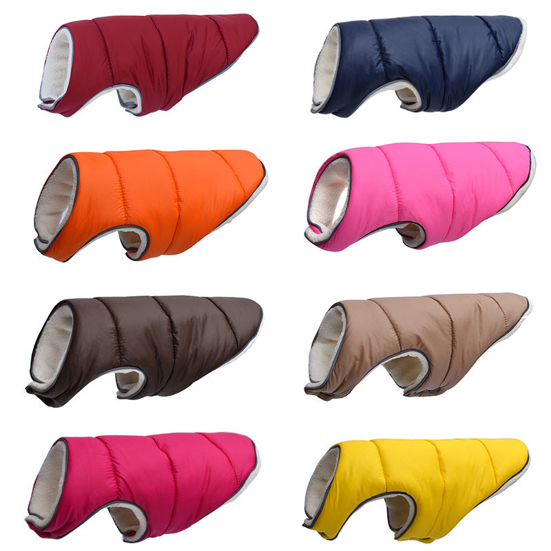 Warm Padded Reflective Dog Winter Coat