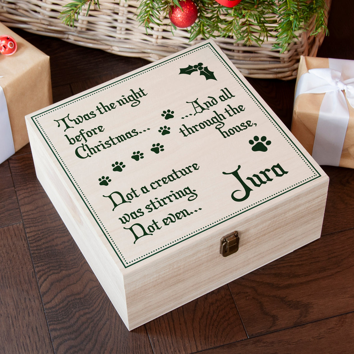Personalised Dog Christmas Eve Box
