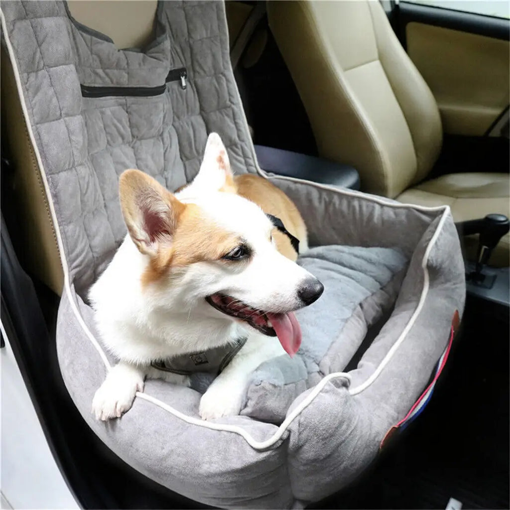 Luxury Padded Dog Car Booster Seat