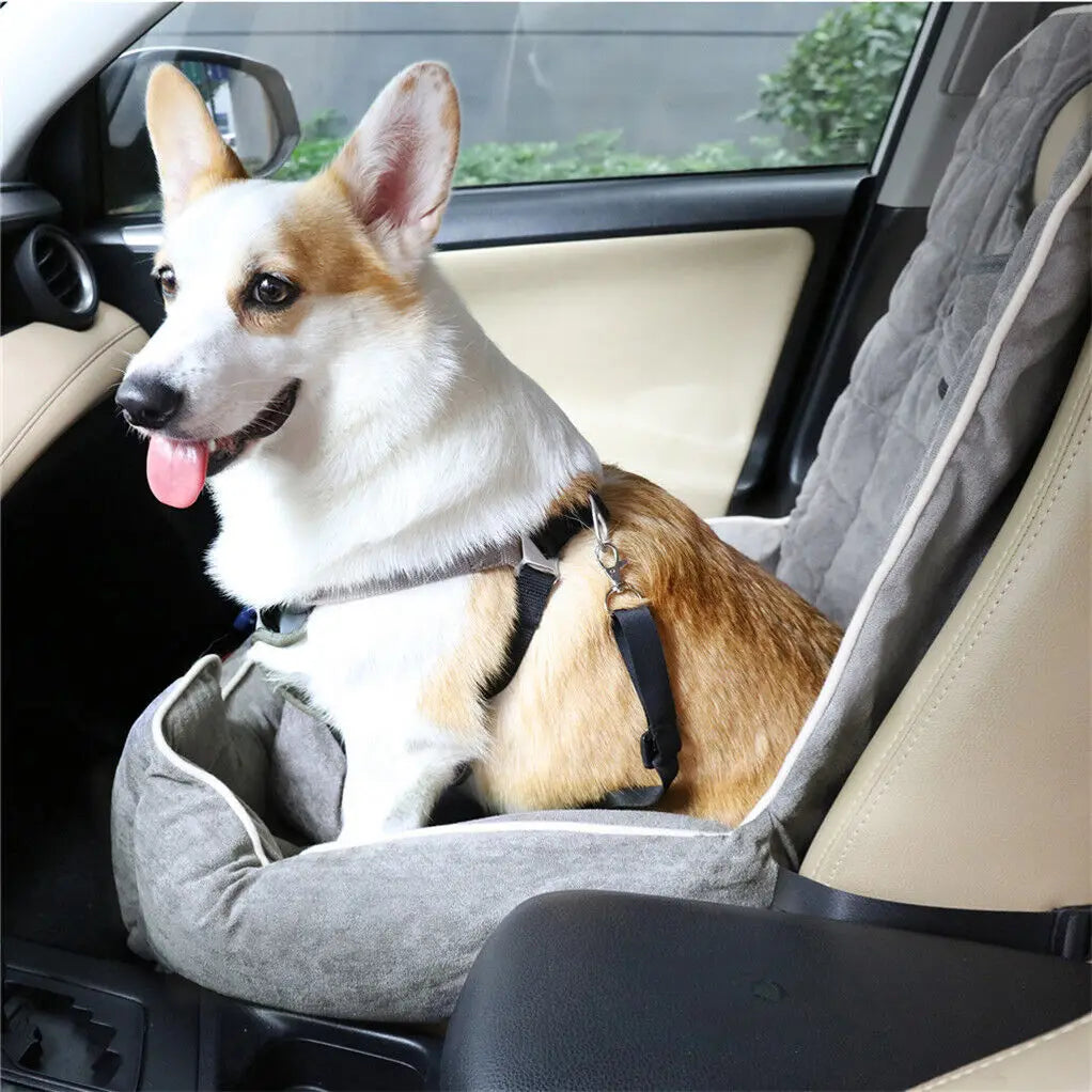 Luxury Padded Dog Car Booster Seat