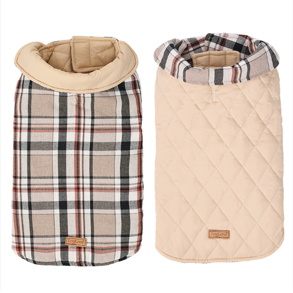 Reversible Waterproof Padded Dog Winter Coat
