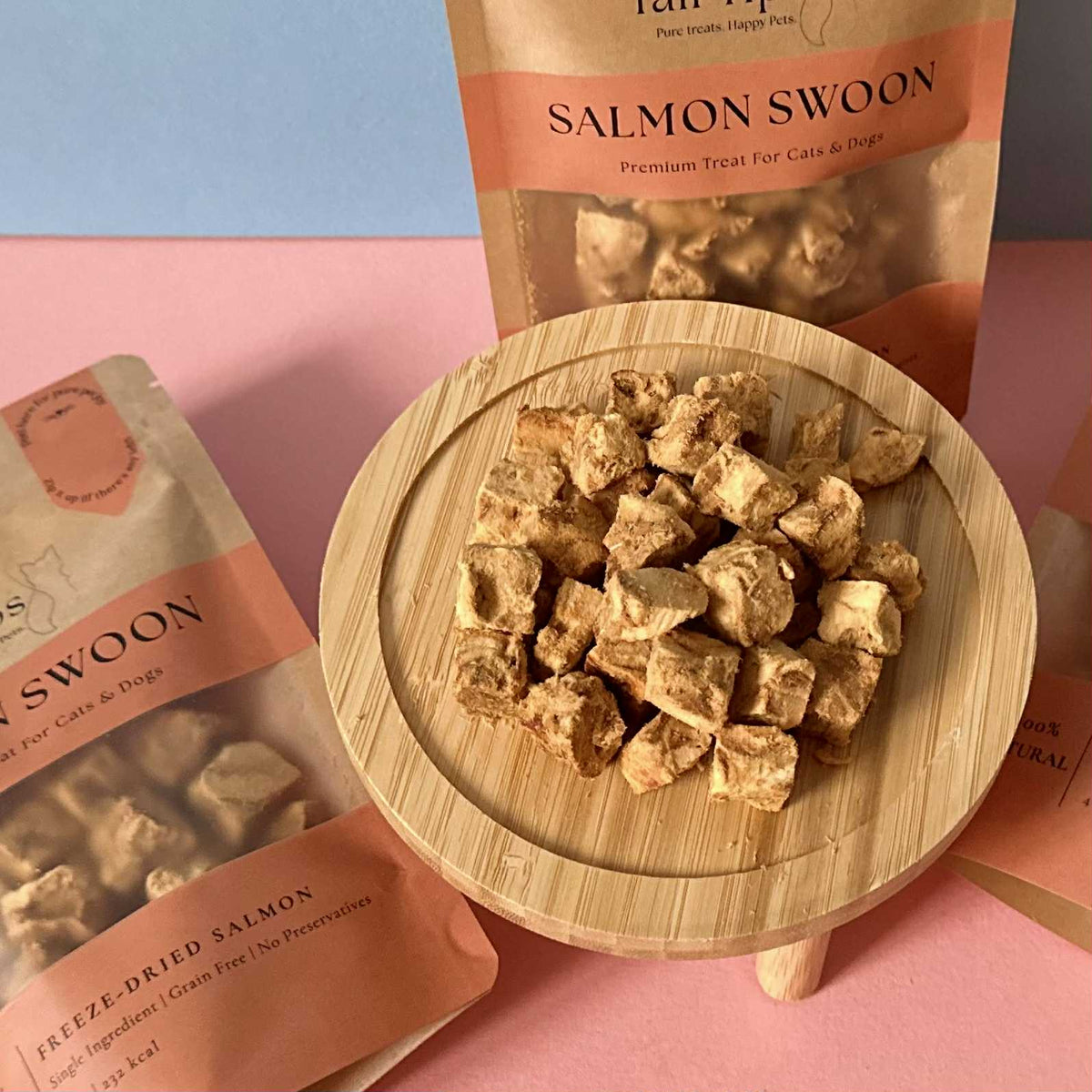 Salmon Swoon - 100% Freeze-Dried Salmon Treats | Pure & Natural | Tail Tips UK | 50g pack