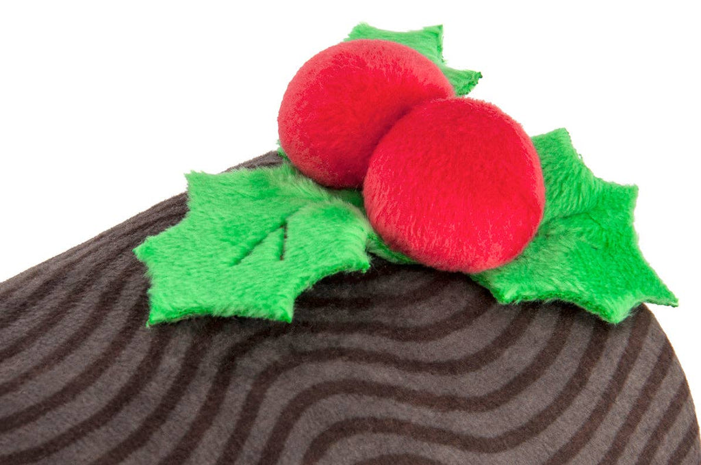 Christmas Yuletide Log Dog Toy