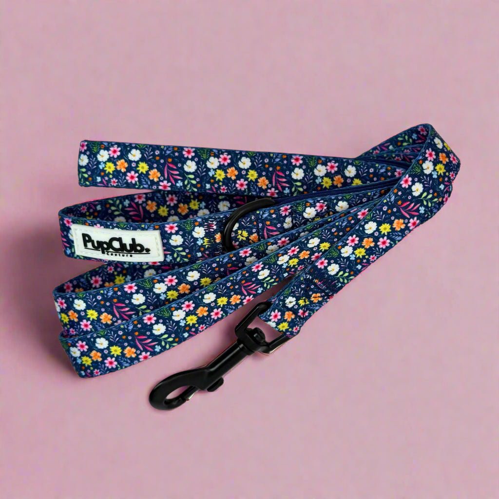 Summer Meadow Floral Dog Lead – 5ft