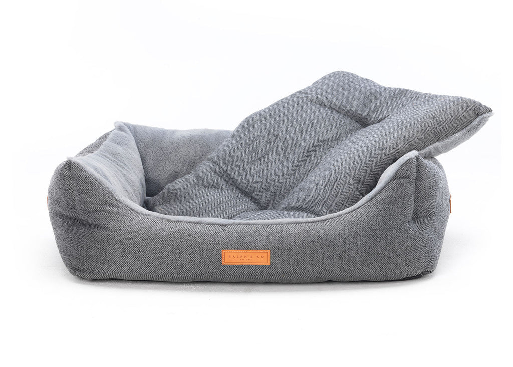 The Balmoral Luxury Herringbone Dog Bed