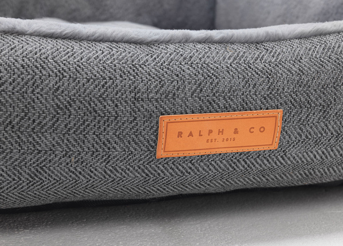 The Balmoral Luxury Herringbone Dog Bed
