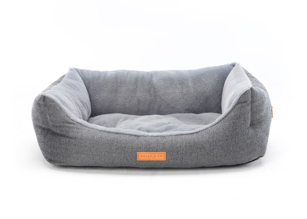 The Balmoral Luxury Herringbone Dog Bed