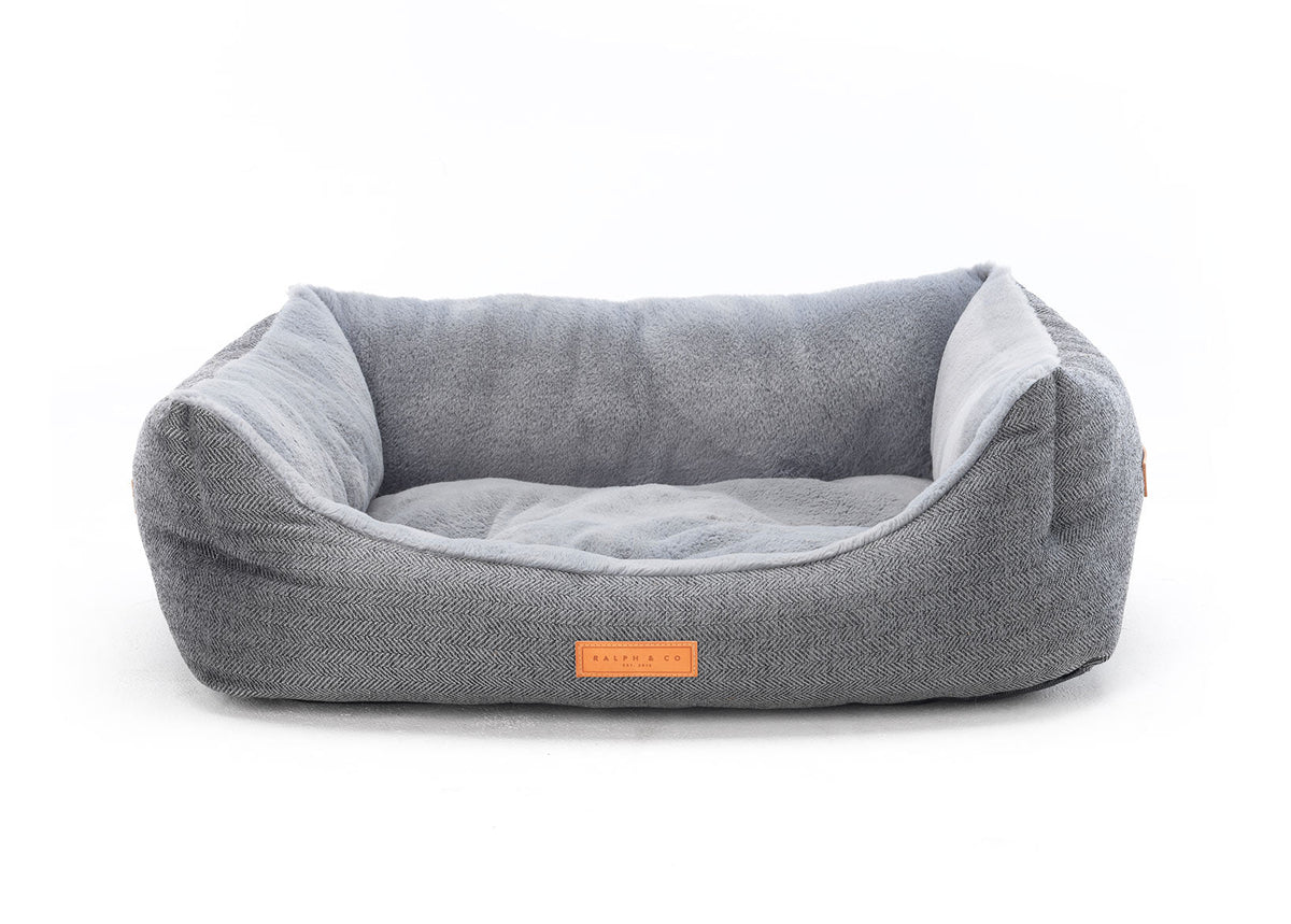 The Balmoral Luxury Herringbone Dog Bed
