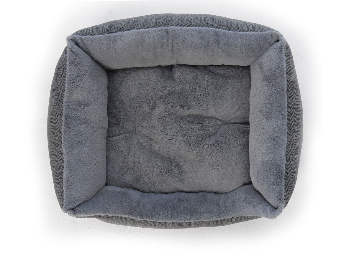 The Balmoral Luxury Herringbone Dog Bed