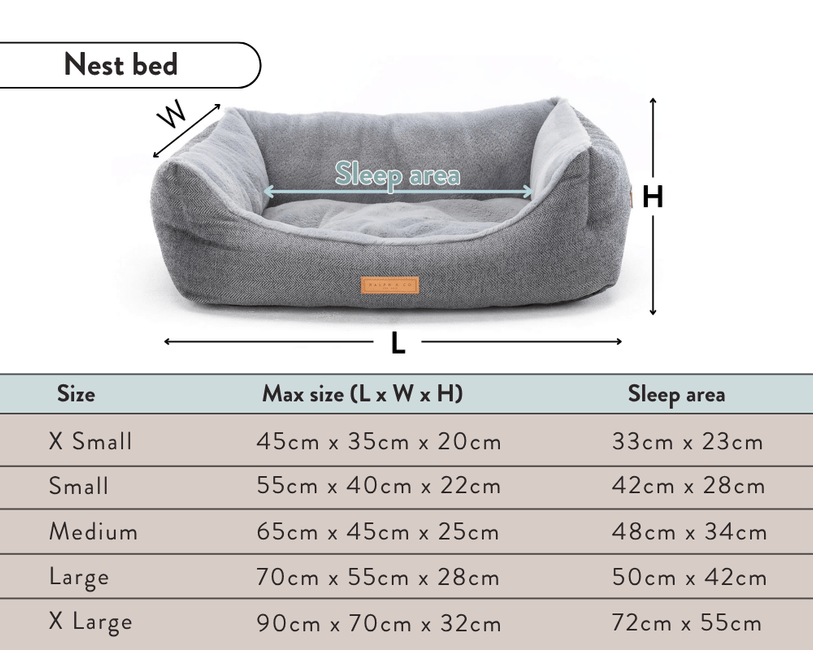 The Lincoln Luxury Tweed Dog Bed