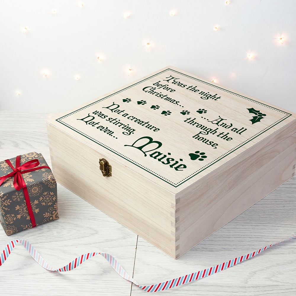 Personalised Dog Christmas Eve Box