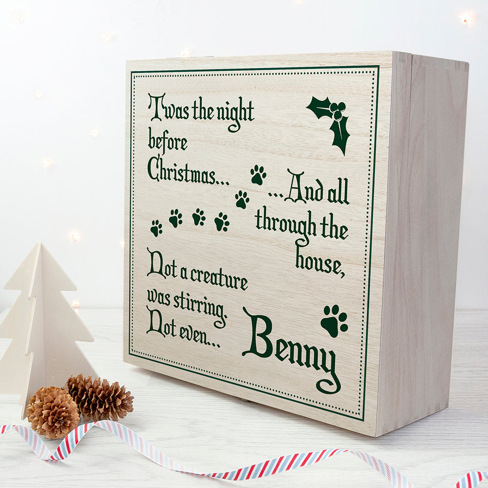 Personalised Dog Christmas Eve Box