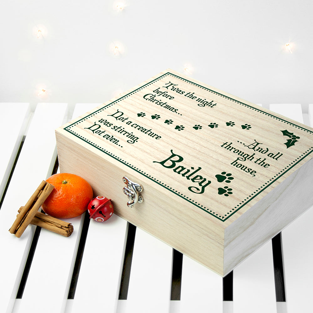 Personalised Dog Christmas Eve Box