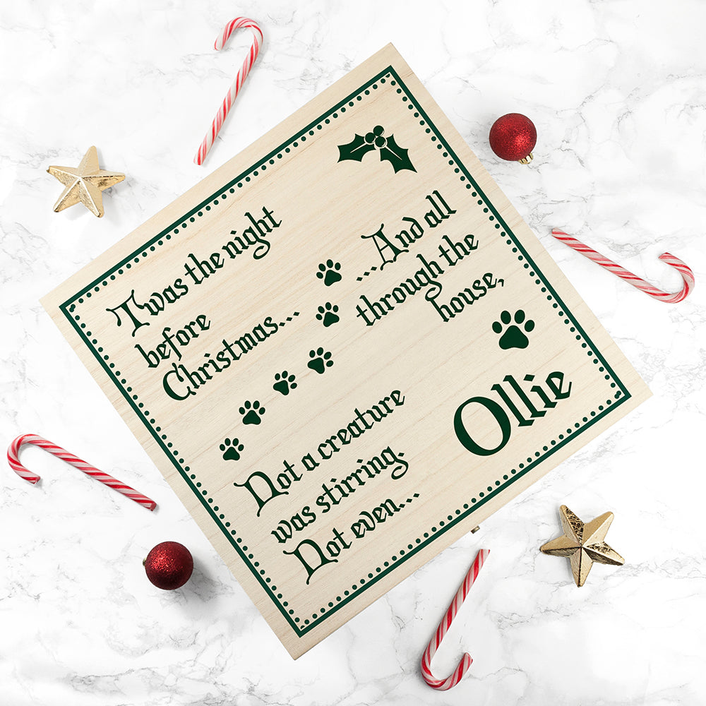 Personalised Dog Christmas Eve Box