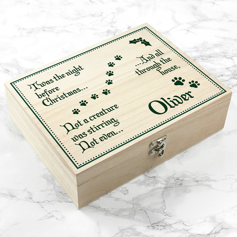 Personalised Dog Christmas Eve Box