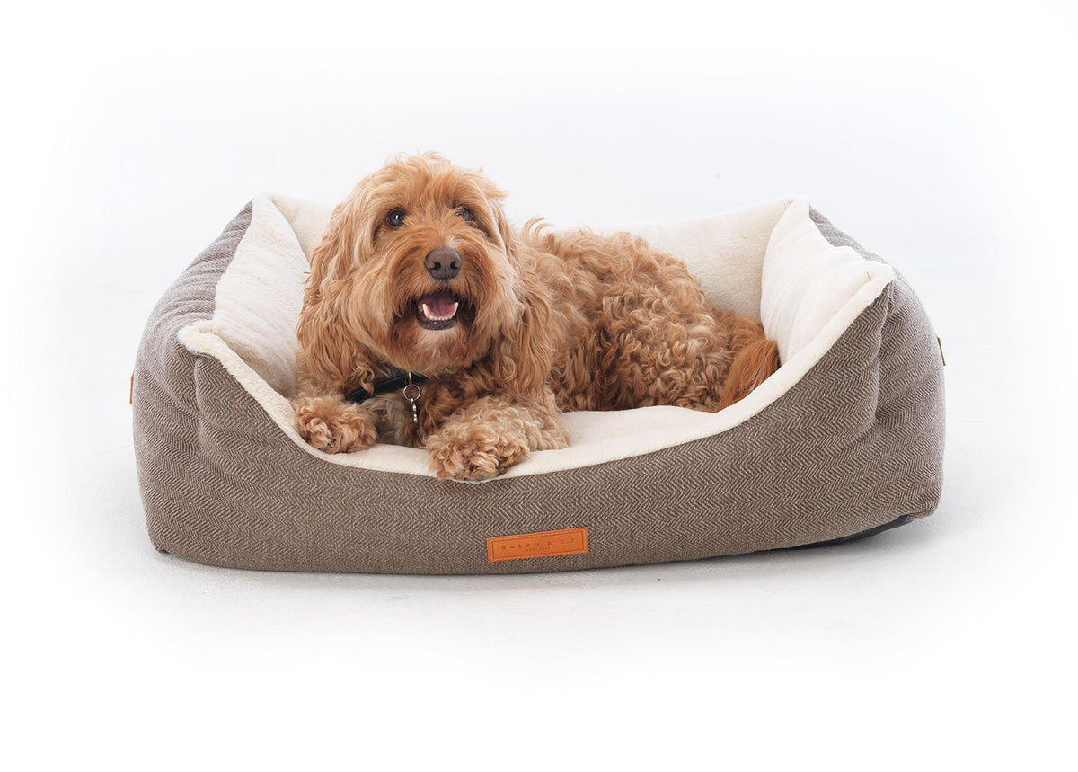 The Lincoln Luxury Tweed Dog Bed