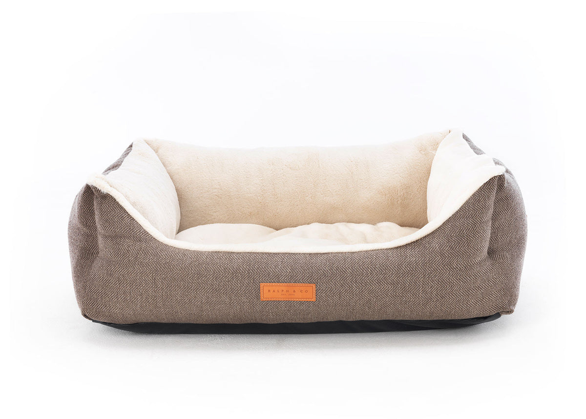 The Lincoln Luxury Tweed Dog Bed